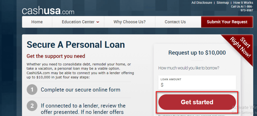 CashUSA bad credit personal loan