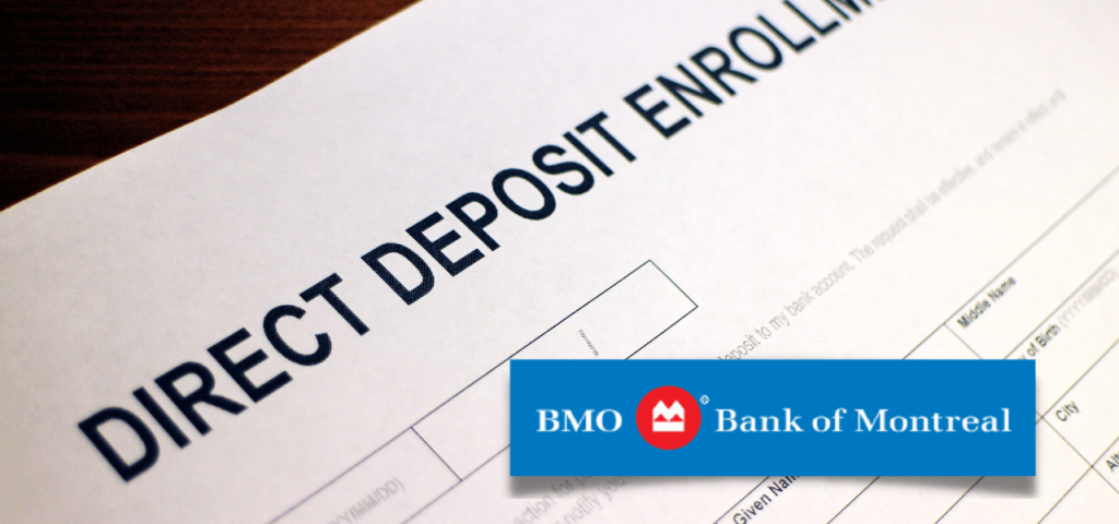 ontario works direct deposit time bmo